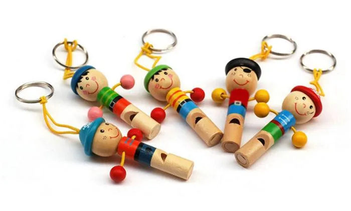 Детские игрушки деревянные свистки модель красочные мини брелоки Пираты прекрасный кукла инструмент игрушки