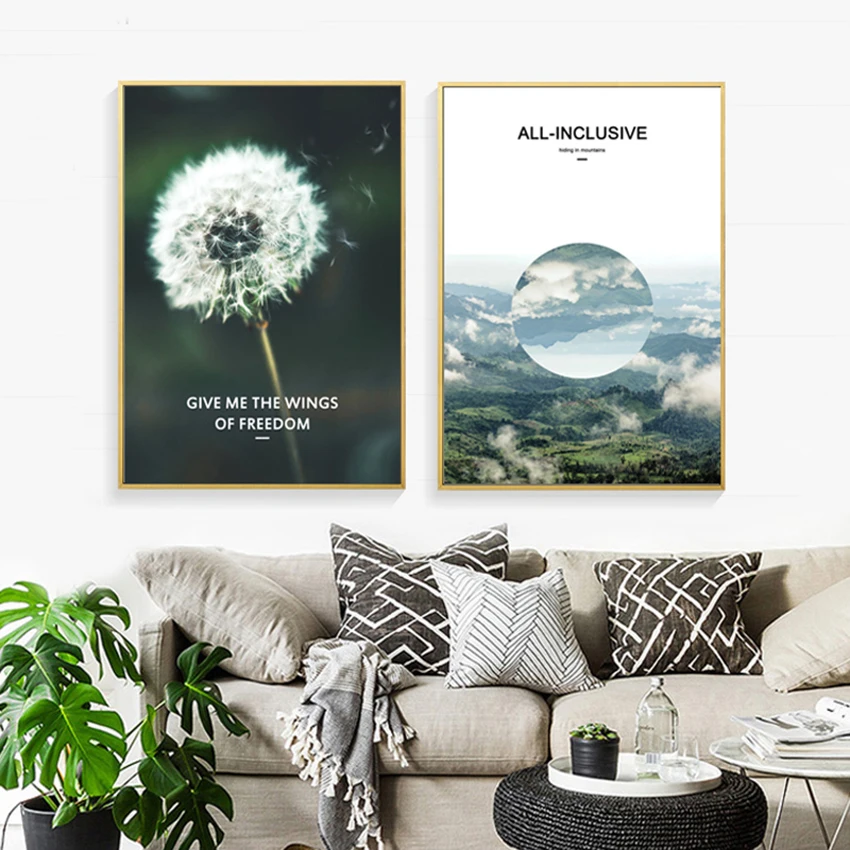 Nordic minimalism, home decor painting
