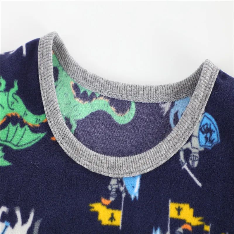 От 3 до 12 лет; Детские футболки для мальчиков с динозавром; Теплая Флисовая зимняя одежда для малышей; Новое поступление; топы для детей