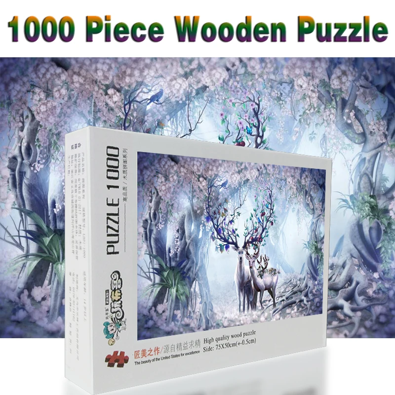 Mimpi Rusa Mainan Landscape Puzzle 1000 Pieces Puzzle Dewasa Kayu Puzzle  Kartun Jigsaw Puzzle Untuk Anak Mainan Pendidikan Hadiah|Teka-Teki| -  Aliexpress
