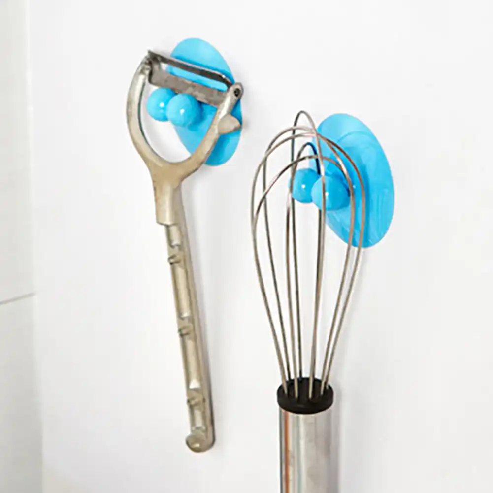 2Pcs Multifunction Vacuum Strong Sucker Kitchen Bathroom Wall Hook Hanger Holder no Drill Needed Suction Cup Multifunction|Hooks & Rails| - AliExpress