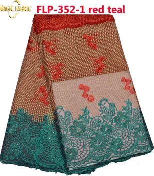 

Hot Sale African Lace Fabric 2017 High Quality African Tulle Embroidered Lace Fabric For Fashion Women Dress FLP352