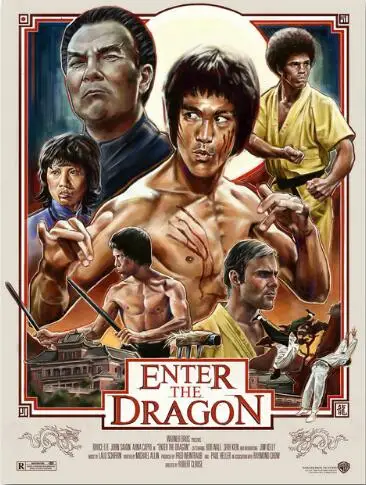 

Bruce Lee ENTER THE DRAGON Art SILK POSTER Decorative Wall painting 24x36inch