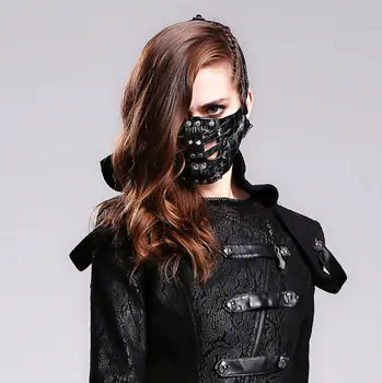 

Steam punk Mask gothic masks female male mask personality punk rivets antimist breathable sports ride masks