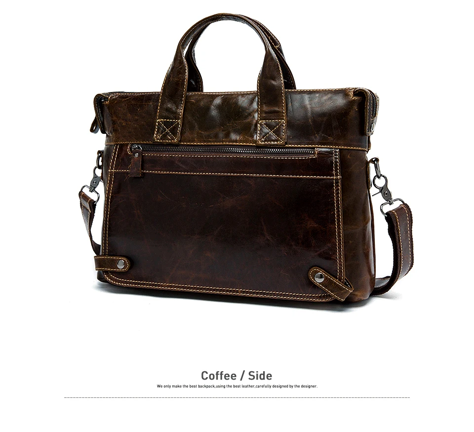 Портфель westal, мужские кожаные сумки, натуральная кожа, сумки через плечо для ноутбука, для мужчин, сумка через плечо, бизнес 9103
