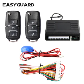 

EASYGUARD keyless entry system with customized flip key remote lock unlock remote trunk release electronic lock pneumatic lock