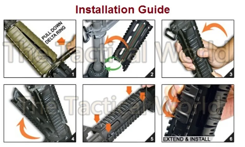 Охотничий Тактический страйкбольный AR-15 M4 Handguard Carbine 6,7 дюймов RIS Quad Rail 2 шт. аксессуары для Пикатинни