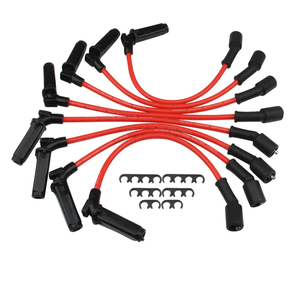 Spark Plug Wires 8pcs 8 mm For Chevy/GMC Ls1 4.8l 5.3l 6.0l 1999-2006 9059 27cm