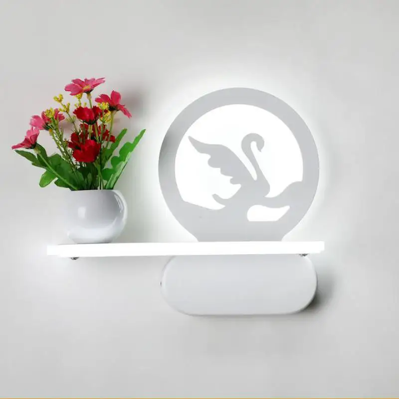  Minimalist Modern Led Wall Lamp Bedroom Wall Light Aisle Circular Acrylic Appliques Luminaires Mura - 32872547259