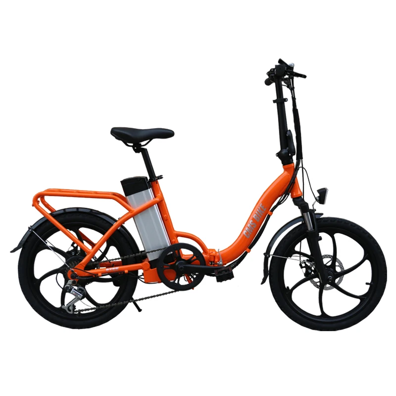 Cheap 20-inch aluminum alloy folding electric bicycle girl city lithium battery electric bicycle36V350W motor max-speed 25km/h ebike 1