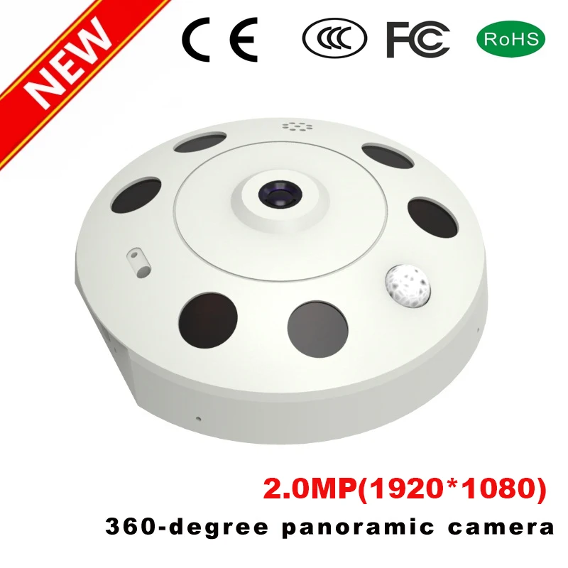

Home IP WIFI Camera HD 1080P Two-way Audio Activity Alert YUNSYE Smart IP WIFI Webcam 360 degree panoramic camera IR CUT