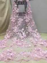 Supurb Quality 2019 High Sales 3D Applique flower French net lace fabric African for Party or Evening Dresses NX10n baby pink Supurb Quality 2019 High Sales 3D Applique flower French net lace fabric African for Party or Evening Dresses NX10n baby pink