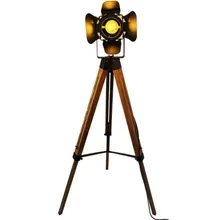 Светодиодная деревянная Напольная Лампа штатив Американский Лофт Регулируемая прикроватная напольная декоративные огни лампа с абажуром Домашнее освещение для гостиной