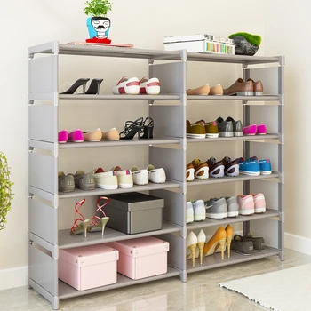 

5 layers 10 grid Shoe rack Non-woven fabric Assembly Shoe cabinet home living room Furniture Shoes organizer storage cabinet