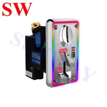 TW-389 светодиодный монетоприемник комплектатор монет с красочными светодиодный свет Пластик Передняя панель для торгового автомата MAME игровой шкаф