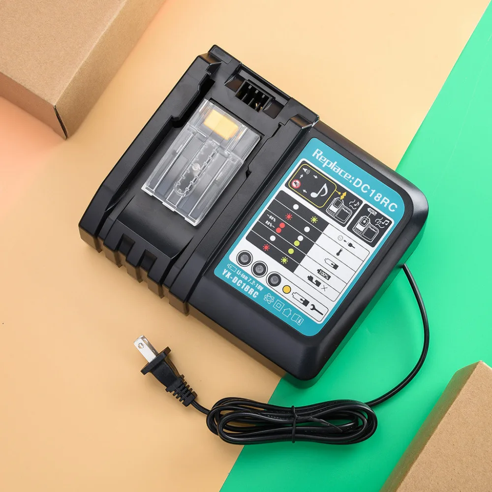 

DC18RC Li-ion Battery Charger 3A Charging for Makita 7.2V- 18V Power Tool US For Makita BH series For Makita BL series