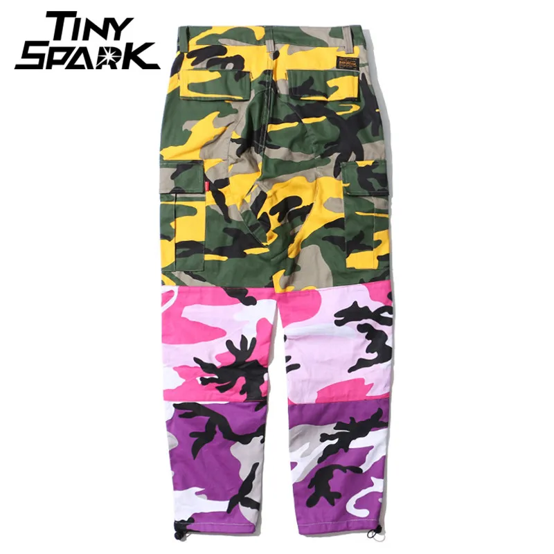 different color camo pants