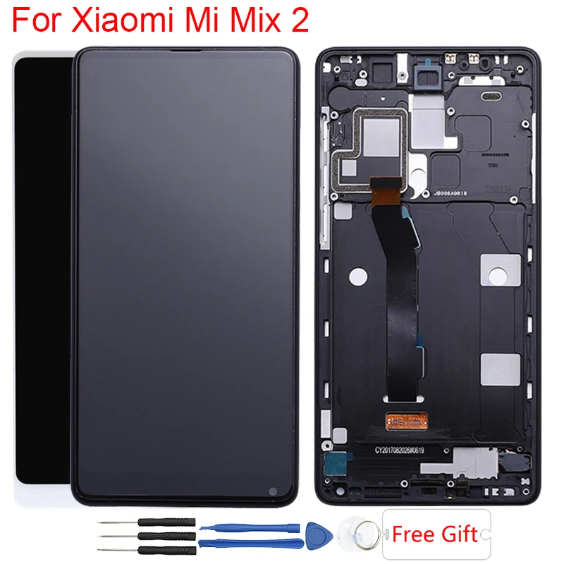 

Mi Mix 2 Display For Xiaomi Mi Mix 2 LCD Display With Frame Touch Screen Assembly 5.99 Inch Mix2 LCD Screen Replacement Parts
