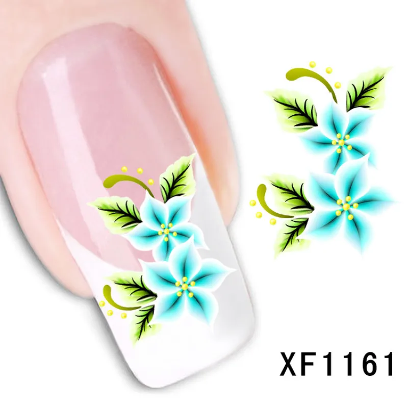 Y & W & F 1 шт. водяной цветок ногтей Стикеры Lasting DIY моды таблички стиль обертывания маникюрные инструменты XF1161-1170 для женщин девочек