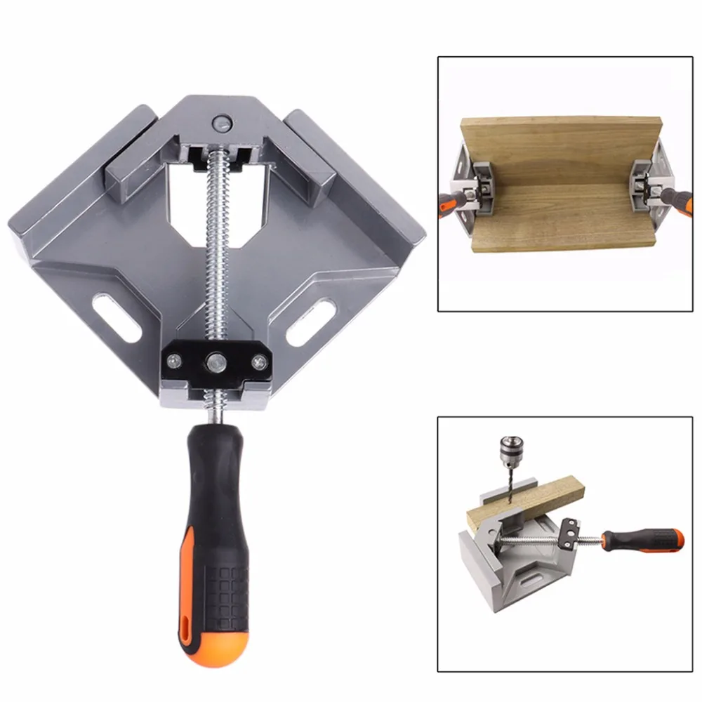 

Corner Clamp Angle Vise 90 Angle Great DIY Home Handle Tool Aluminum Alloy Corner Clamp Workbench