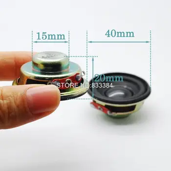 

HOT SALE !! 10pcs Dia 40MM Electric Speaker 3W 4R rubber edge horn