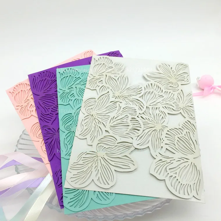 Flower Shaped Wedding Invitations 5