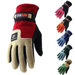 Полный пальцев велосипедные перчатки противоскользящим велосипедах Ездовые перчатки для Для женщин и Для мужчин для Лыжный Спорт