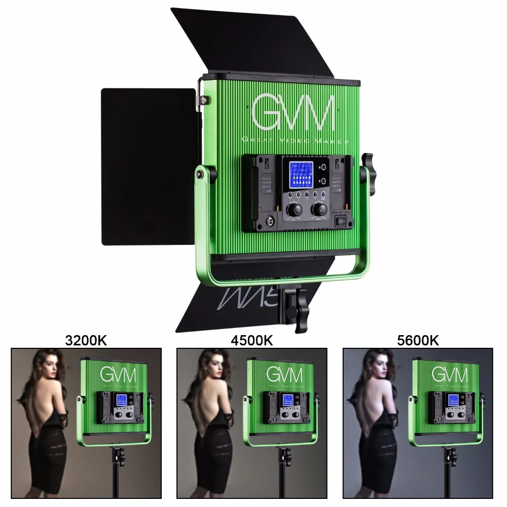 

GVM 40W LED Photo Lights CRI97+ TLCI97+ 22000lux Studio Lighting Kit For YouTube Studio Photography Video Shooting