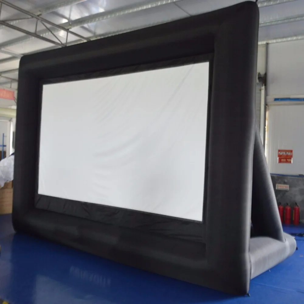 

Oxford Cloth Blowing Projection Fabric Huge Black Inflatable Outdoor Film Projection Screen Professional Screen Cloth Newest