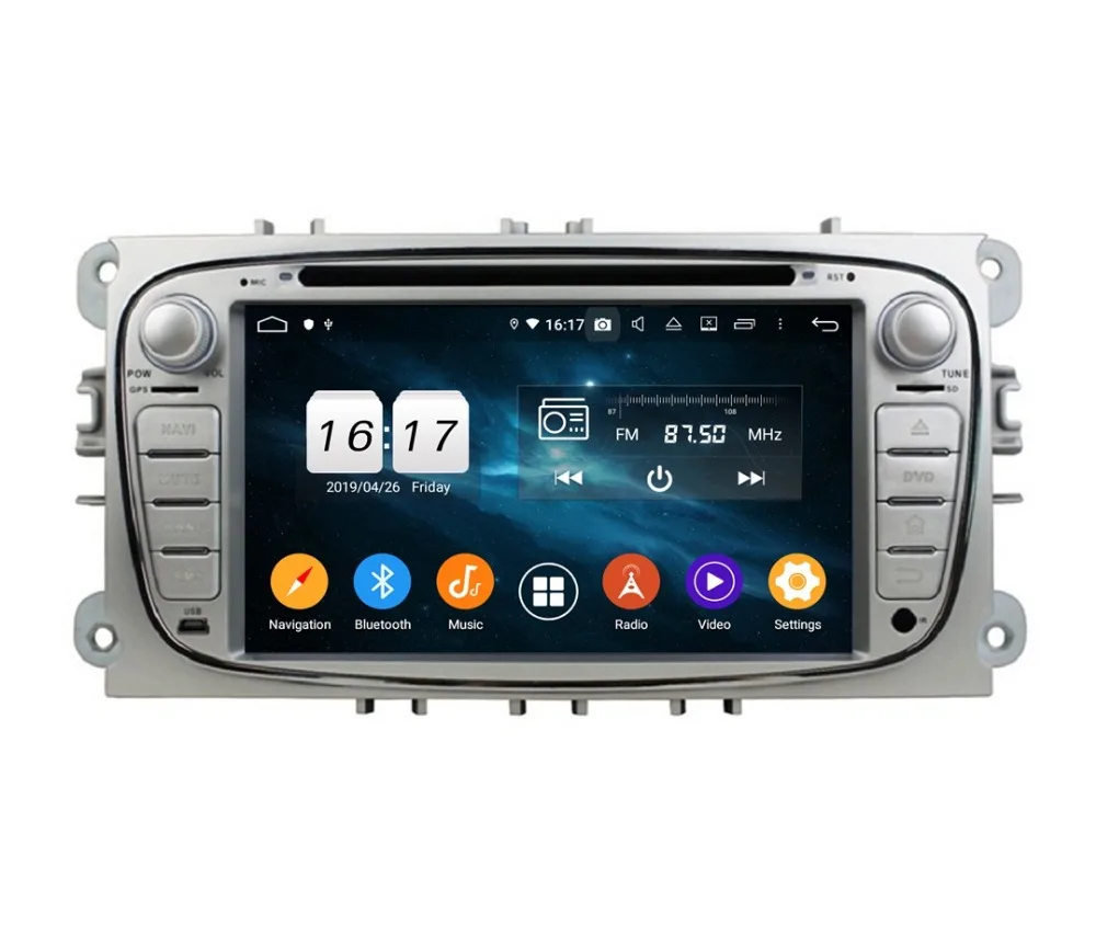 Discount 4GB RAM Octa Core 7" Android 9.0 Car Radio DVD for Ford Mondeo Tourneo Transit S-max With GPS 4G WIFI Bluetooth USB Mirror-link 3