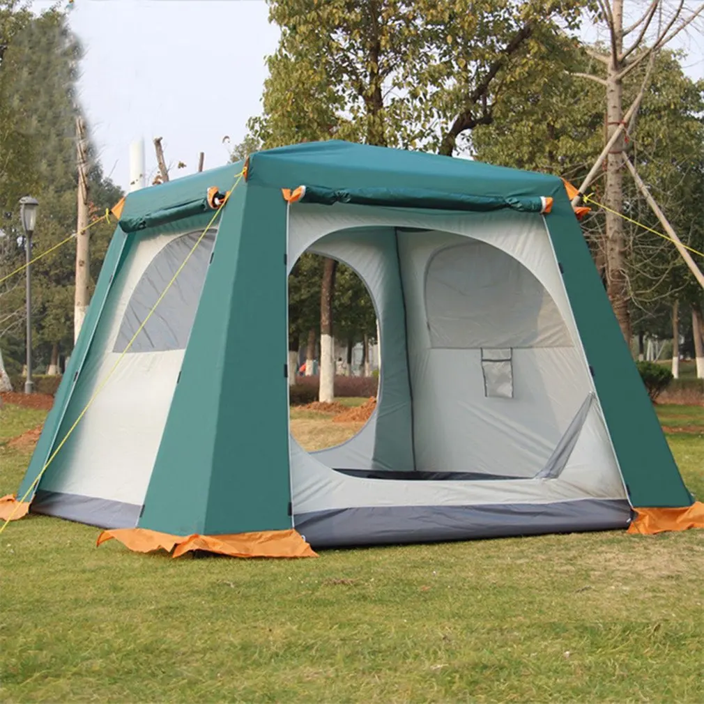 3 6 Persons Outdoor Fully Automatic Tent Rainproof Tent Double Layer
