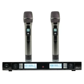 

Professional Wireless Microphone System 920T 2Channel UHF Dynamic Professional 4 Headphones Collar Line Conference