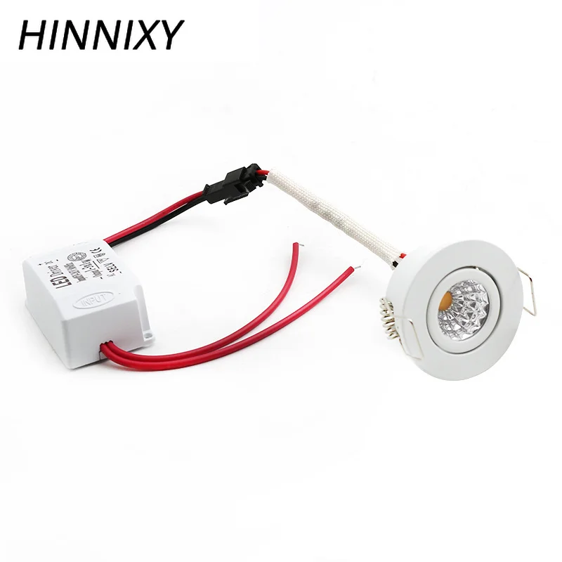

Hinnixy LED 3W Downlights Recessed Ceiling Spot Lamp White Round 35mm Cut Hole Size For Living Room No Flicker Lighting Fixtures