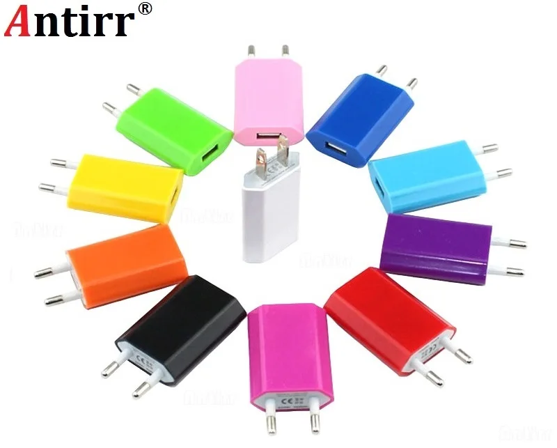 Универсальное Путешествие USB зарядное устройство EU Plug 5V AC настенный адаптер для зарядки для Iphone для samsung смартфон Android телефоны планшет