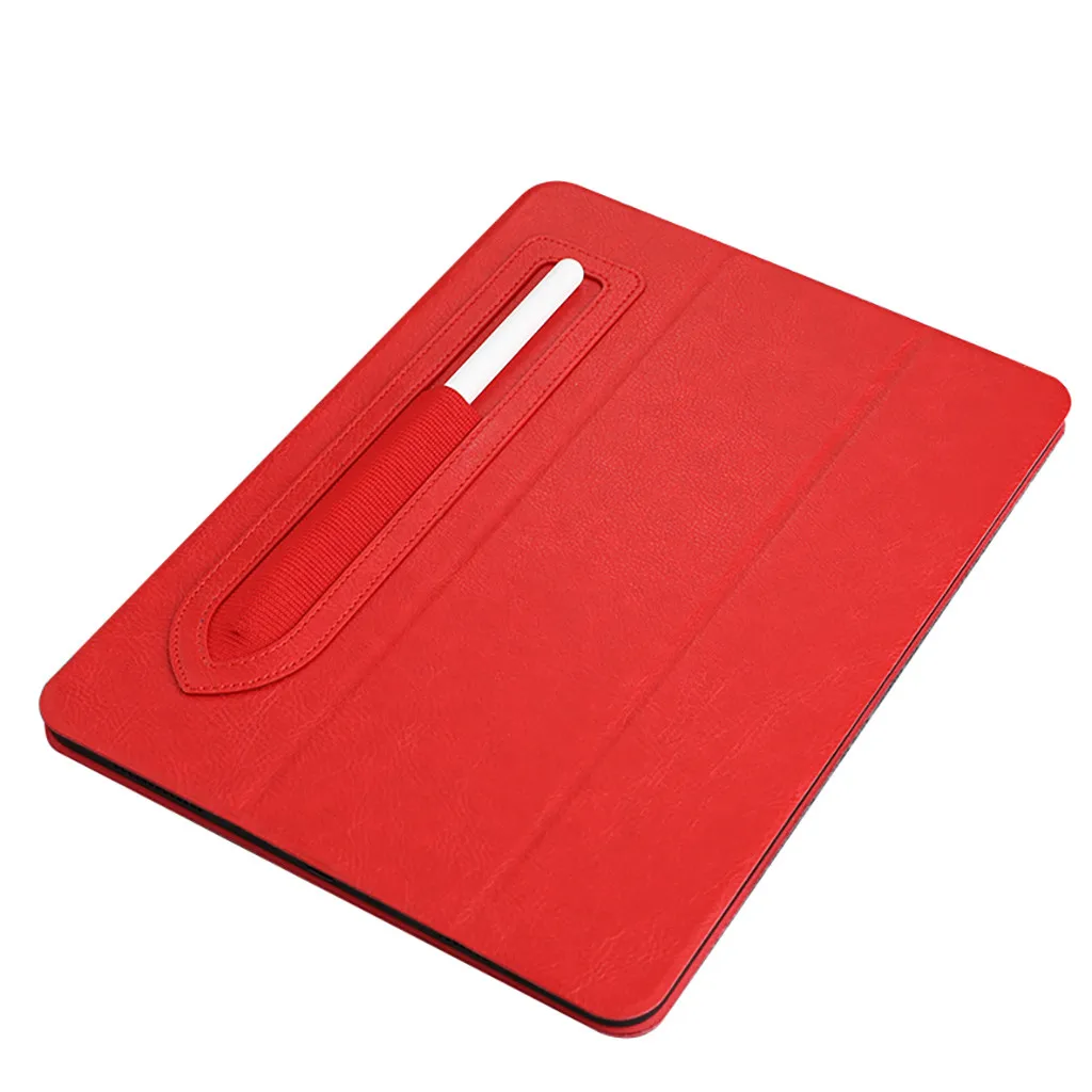 Red Прямая поставка для Ipad Pro 11 дюймов Чехол тонкий магнитный ручка паз крышка авто сна/Пробуждение горячие продажи чехлы - Цвет: Red