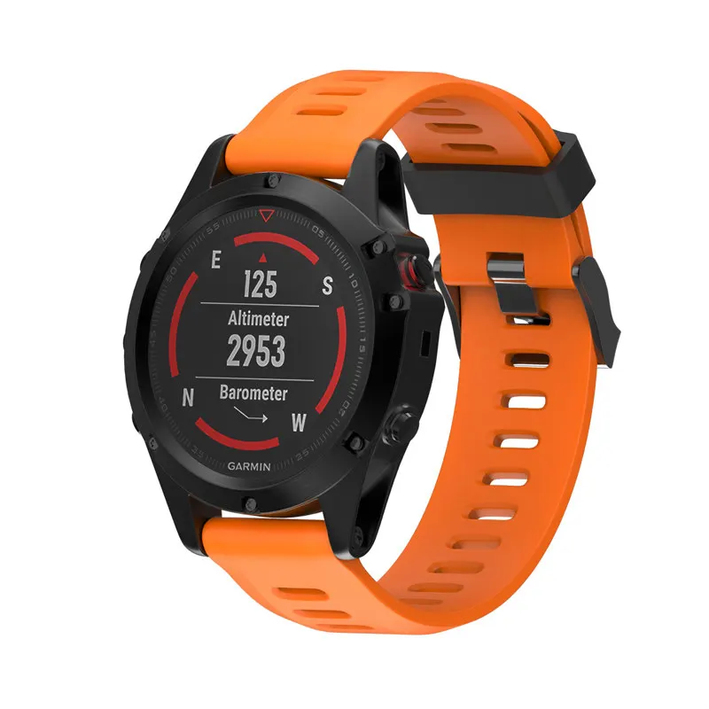 ASHEI 26 мм ширина силиконовый ремешок для часов Garmin Fenix 3/Fenix 3 HR/Fenix 6X/Fenix6X Pro спортивный ремешок для Garmin Fenix 5X/5X Plus