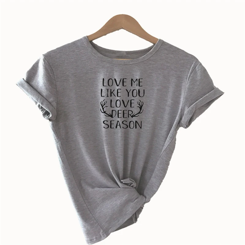 Love deer UNISEX Tee kawaii shirt plus size funny shirt gothic top 2019 aesthetic new fashion3