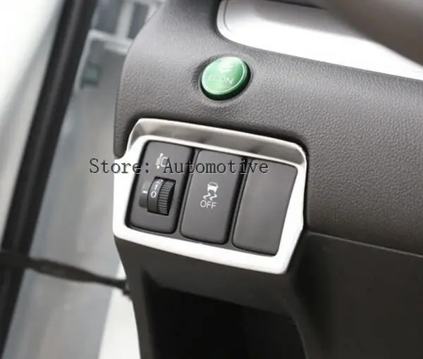

For Honda CRV CR-V 2012 2013 2014 2015 2016 Chrome Matte Headlight Lamp Switch Control Cover Trim Styling Sticker Accessories