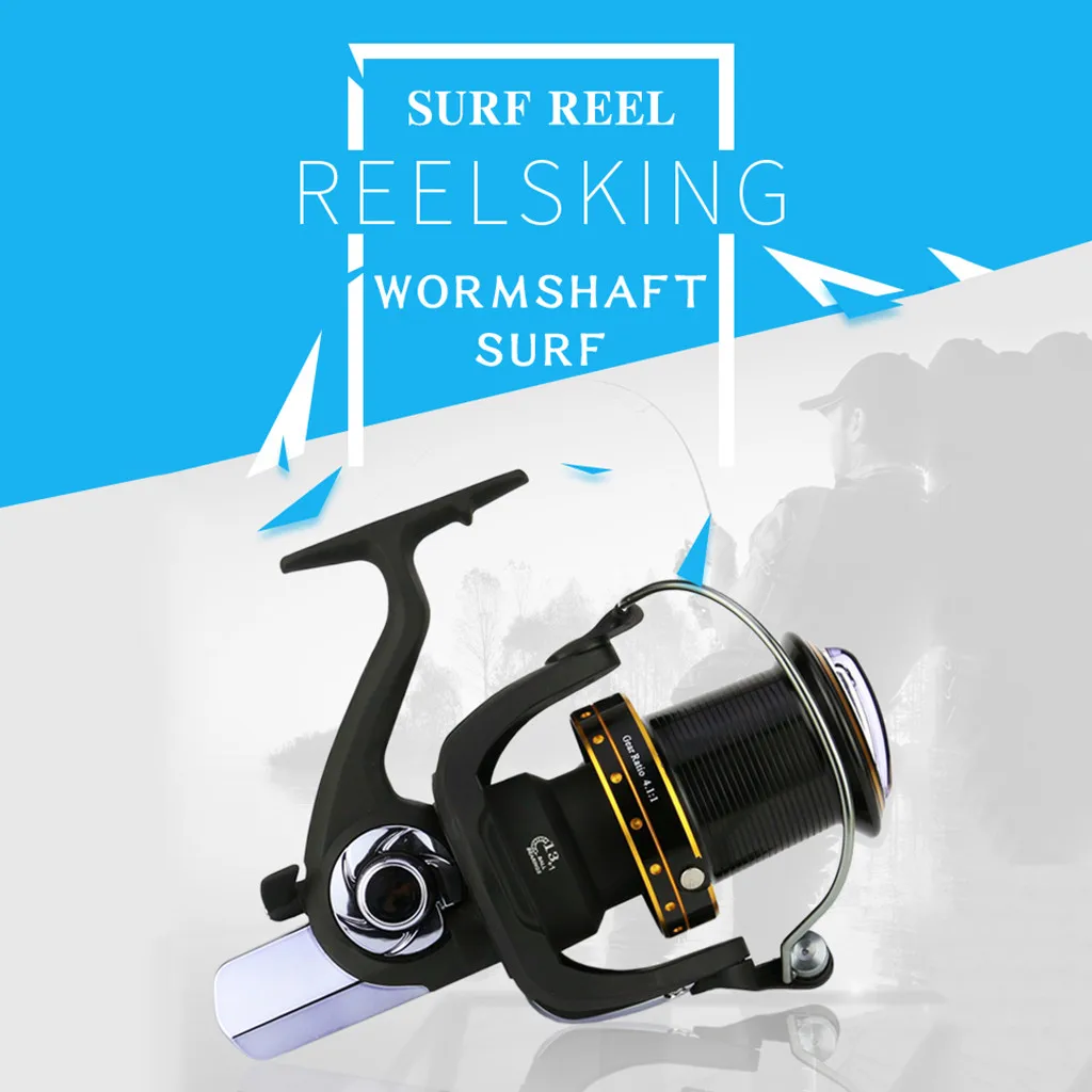 

Spinning Fishing Reels 14 Axis Gapless Fish Wheel Semi-Metal Folding GH6000-1100 Fishing Reel Fish line Round Anchor Fish Wheel