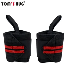 1 пара Регулируемый бандаж запястья поддерживающий браслет Тома Hug бренд профессионального спорта защитные браслеты наручные защитить красный