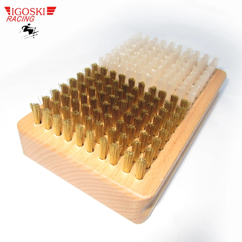 Igoski تزلج و الجليد الصبح أدوات نصف النايلون ونصف النحاس فرشاة طلاء ضبط أداة