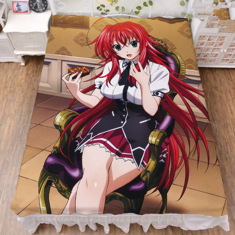 NEW High School DXD Rias Gremory Sheet Bedspread Bed Cover Coverlet Quilt Cover