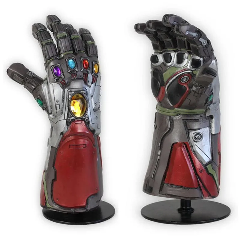 

New Avengers 4 cosplay Marvel Iron Man Unlimited Handguards Adult Cosplay Arm Set Latex One Gloves Weapons Party Props