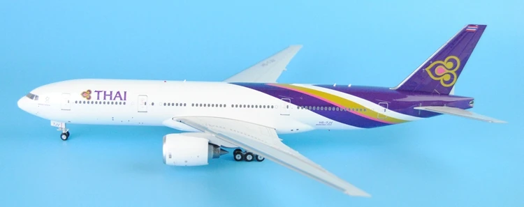 Fine Eagl 1: 200 200010 Thai Airways B777-200ER HS-TJV Alloy aircraft model Collection model Holiday gifts