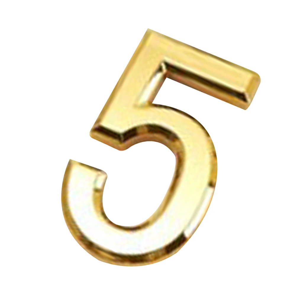 2pcs Door Number Room Plate Address Office Home Furniture Decorative Digit Plaque House Numbers Hotel Sign Tabs 2 5