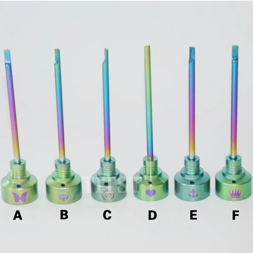 

Titanium nail dabber kit carb cap 14mm 18mm gr2 titanium dabber dab carving tool