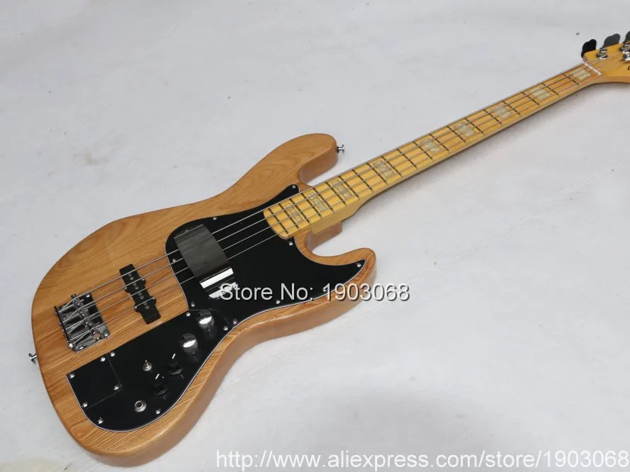 NaturalWoodcolor4stringelectricbassguitarelmmaterialbody