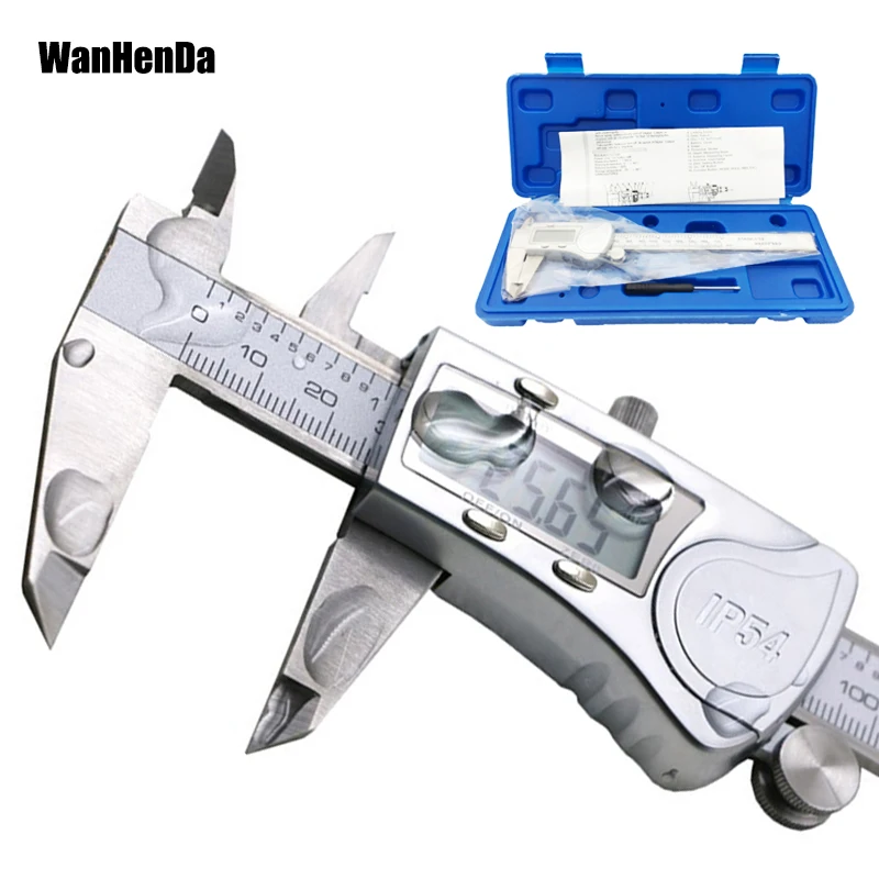 

IP54 waterproof digital caliper High precision Measuring tools stainless steel micrometer calipers 0-150mm/200mm/300mm