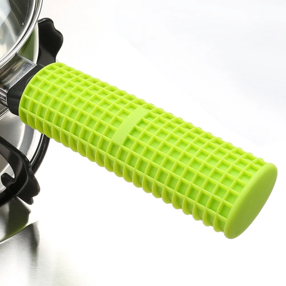 

Silicone Pot Pan Handle Saucepan Holder Sleeve Slip Cover Grip Kitchen Cookware Parts Heat Resistant Insulation Mitts