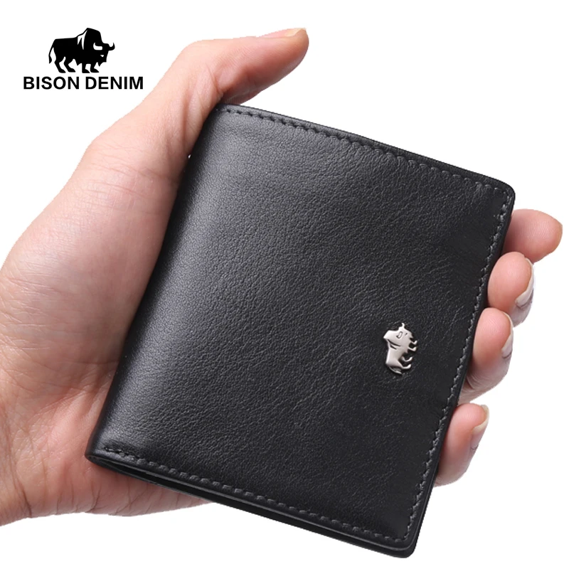Prix pour Bison denim court portefeuilles pour hommes en cuir véritable portefeuille hommes poche à monnaie titulaire de la carte bourse mini petit portefeuille cadeau d'affaires Prix pour Bison denim court portefeuilles pour hommes en cuir véritable portefeuille hommes poche à monnaie titulaire de la carte bourse mini petit portefeuille cadeau d'affaires
